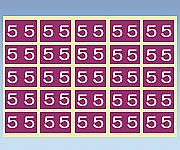 X線フィルム袋用 カラーナンバーラベル　CNL-S5 1袋(10片×10枚入)