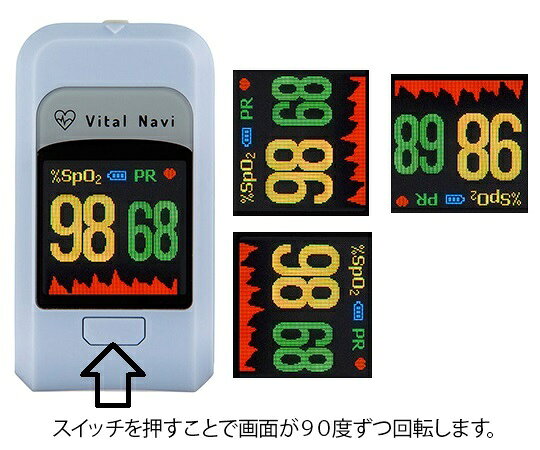 【期間限定!対象商品P2〜20倍】 バイタルナビ　パルスオキシメータ（プローブ対応...