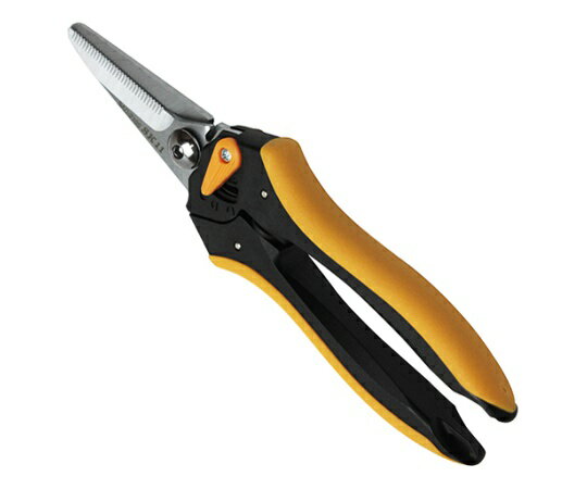 ブリキ・アルミ・プラスチックなどさまざまな素材を強力にカットします。 ブリキ・アルミ・プラスチックなどの切断。 手の大きさや作業に合わせて、グリップの開き幅を2段階に調整できます。 セレーション刃が切るものを逃さずスムーズにカットできます。 すべりにくいラバー付、作業が楽なバネ付グリップです。 切れ味の良いハイカーボンスチール刃に、サビにくいハードクロームメッキを施しています。 切断目安：(アルミ板)1.0mm・(銅板)0.5mm・(トタン、ブリキ板)0.5mm・(プラ板)1.2mm 切断目安：(皮革・ゴム板)4.0mm 切断目安(ノッチ部)：アルミ線・銅線・針金2.5mm 刃部硬度：HRC53-55 刃部：ハードクロームメッキ ラバー付グリップブリキ・アルミ・プラスチックなどさまざまな素材を強力にカットします。 ブリキ・アルミ・プラスチックなどの切断。 手の大きさや作業に合わせて、グリップの開き幅を2段階に調整できます。 セレーション刃が切るものを逃さずスムーズにカットできます。 すべりにくいラバー付、作業が楽なバネ付グリップです。 切れ味の良いハイカーボンスチール刃に、サビにくいハードクロームメッキを施しています。 切断目安：(アルミ板)1.0mm・(銅板)0.5mm・(トタン、ブリキ板)0.5mm・(プラ板)1.2mm 切断目安：(皮革・ゴム板)4.0mm 切断目安(ノッチ部)：アルミ線・銅線・針金2.5mm 刃部硬度：HRC53-55 刃部：ハードクロームメッキ ラバー付グリップ