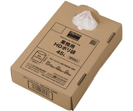 HDポリ材を使用した薄手のポリ袋です。 1枚ずつ取り出せる便利な箱入りになっております。 箱入りなので狭い場所でもすっきり収納することができます。 保管用カバーとしても便利に使用できます。 ゴミ袋として。 商品のホコリよけに。 保管用カバーとして。 色：半透明 縦（mm）：800 横（mm）：650 厚さ（mm）：0.015 容量（L）：45 材質／仕上：高密度ポリエチレン（HDPE） 注意：稀に黒点化した物が混ざりますが原料が酸化した物ですので使用上問題ありません。 原産国：インドネシア コード番号：207-2156HDポリ材を使用した薄手のポリ袋です。 1枚ずつ取り出せる便利な箱入りになっております。 箱入りなので狭い場所でもすっきり収納することができます。 保管用カバーとしても便利に使用できます。 ゴミ袋として。 商品のホコリよけに。 保管用カバーとして。 色：半透明 縦（mm）：800 横（mm）：650 厚さ（mm）：0.015 容量（L）：45 材質／仕上：高密度ポリエチレン（HDPE） 注意：稀に黒点化した物が混ざりますが原料が酸化した物ですので使用上問題ありません。 原産国：インドネシア コード番号：207-2156