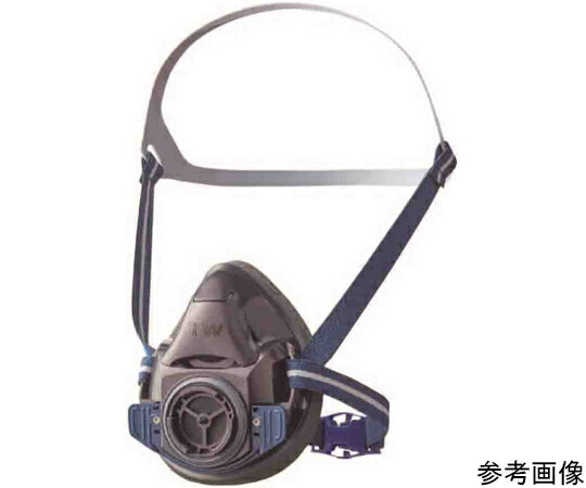 防じん・防毒両検定マスク/半面形/　Mサイズ/烏羽色（ブラック）　TW01C/HB(M)BK 1個