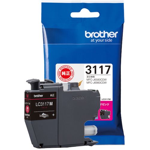 【SS限定 38万商品以上10%OFF】 brother　インクカートリッジ　LC3117　マゼンタ　1個 (LC3117M)
