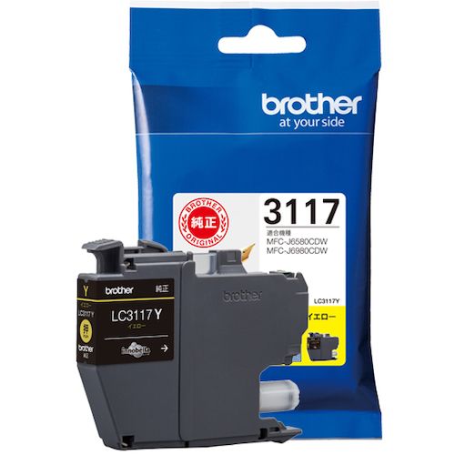 【SS限定 38万商品以上10%OFF】 brother　インクカートリッジ　LC3117　イエロー　1個 (LC3117Y)