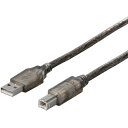 BUFFALO USB2.0ケーブル(A to B) 1m ブラックスケルトン 1個 (BSUAB210BS)(2)