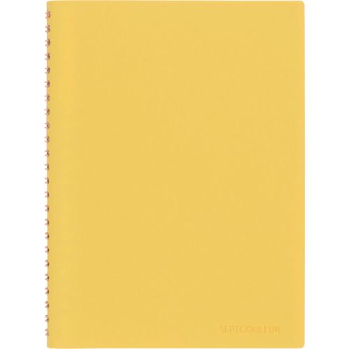 特長:●表紙素材は触っていたい“さらさらしっとり”な優しい感触です。●柔らかいのに、へたりにくい丈夫な表紙です。●思い通りに描ける3mm方眼罫です。●書きたいことが全部書ききれる100枚入りです。 仕様:●色：イエロー●規格：A5●タイプ：3mm方眼罫●縦(mm)：212●横(mm)：158●中紙(枚)：100●型番：N768-04●厚さ(mm)：17 仕様2:●用紙:3mm方眼罫●製本:ツインワイヤSCタイプ 材質／仕上:●表紙：PVC+含浸紙特長:●表紙素材は触っていたい“さらさらしっとり”な優しい感触です。●柔らかいのに、へたりにくい丈夫な表紙です。●思い通りに描ける3mm方眼罫です。●書きたいことが全部書ききれる100枚入りです。 仕様:●色：イエロー●規格：A5●タイプ：3mm方眼罫●縦(mm)：212●横(mm)：158●中紙(枚)：100●型番：N768-04●厚さ(mm)：17 仕様2:●用紙:3mm方眼罫●製本:ツインワイヤSCタイプ 材質／仕上:●表紙：PVC+含浸紙