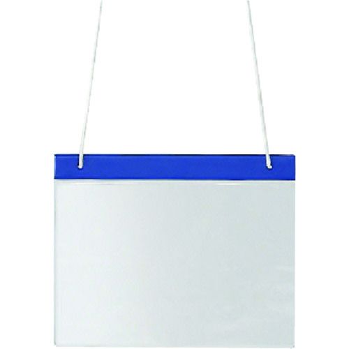【期間限定!対象商品P2〜20倍】 ユニット　ポケット式役割ホルダー　紺　塩ビ　250×314　1枚 (831695)
