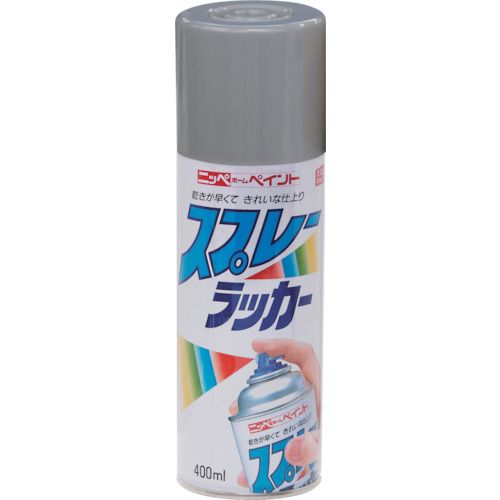 【期間限定!対象商品P2〜20倍】 ニッぺ　スプレーラッカー　400ml　銀色（シルバー）　HPS0Z0　1本 (4976124252907)
