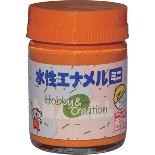 【期間限定!対象商品P2〜20倍】 ニッぺ　水性エナメルミニ　25ml　オレンジ　HSB00...