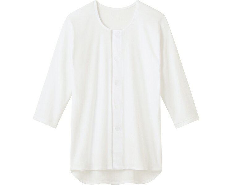 7分袖ワンタッチシャツ 紳士用 / HWC119 LL ホワイト 1