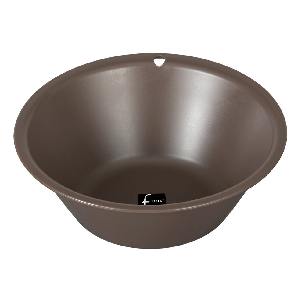フロート洗面器 約φ270xH95mm ブラウン　07744 1個