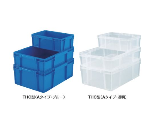 福祉用具のバリューケアの【期間限定!対象商品P2〜20倍】 THC型コンテナ　有効内寸442X298X115　透明　THC16A TM 1個｜アングル3
