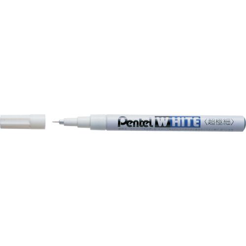 Pentel - 【期間限定!対象商品P2〜20倍】 PENTEL　パック　ぺんてるホワイト　超極細　　　　　1本 (X100WF)