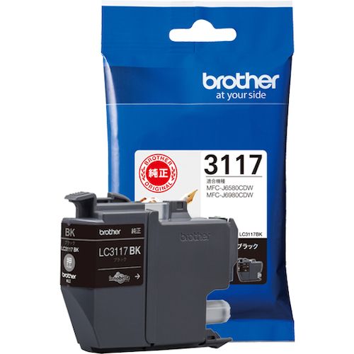 【SS限定 38万商品以上10%OFF】 brother　インクカートリッジ　LC3117BK　ブラック　1個 (LC3117BK)