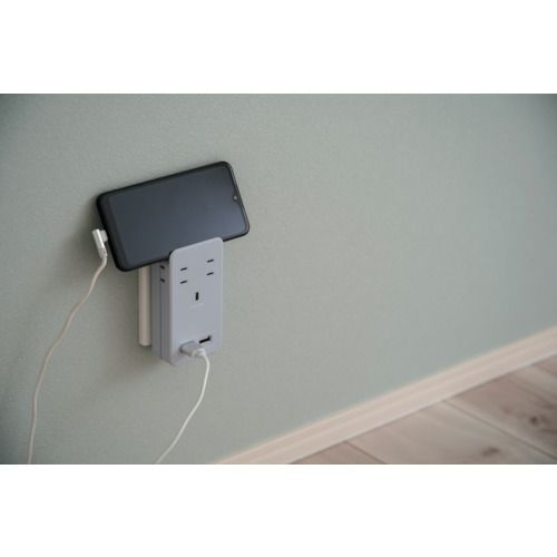 Fargo　SATI　COLOR　AC4個口　4．2A　USB　スモーキーブルー　1個 (CT221SB)