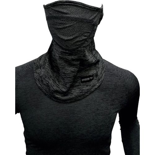 アズ BREEZE／TEX 防風ネックゲイター 杢グレー 1枚 (91208706)