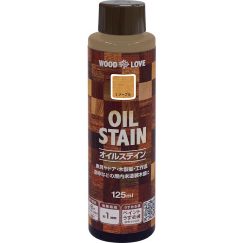 ニッぺ　油性オイルステイン　125ml　Sメープル　300N061−125 1本