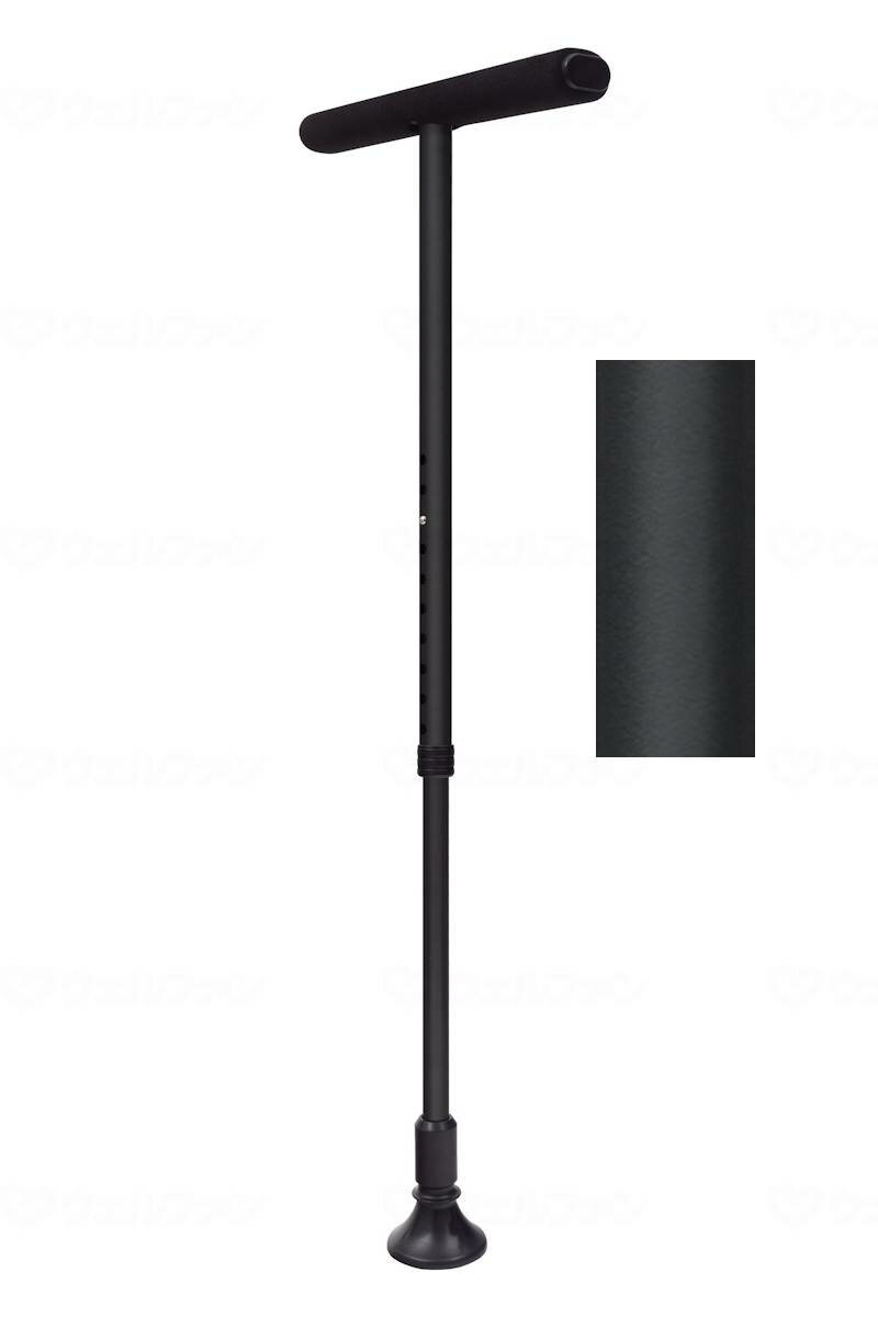 フジホームリハステッキ　ワイド サテンブラック