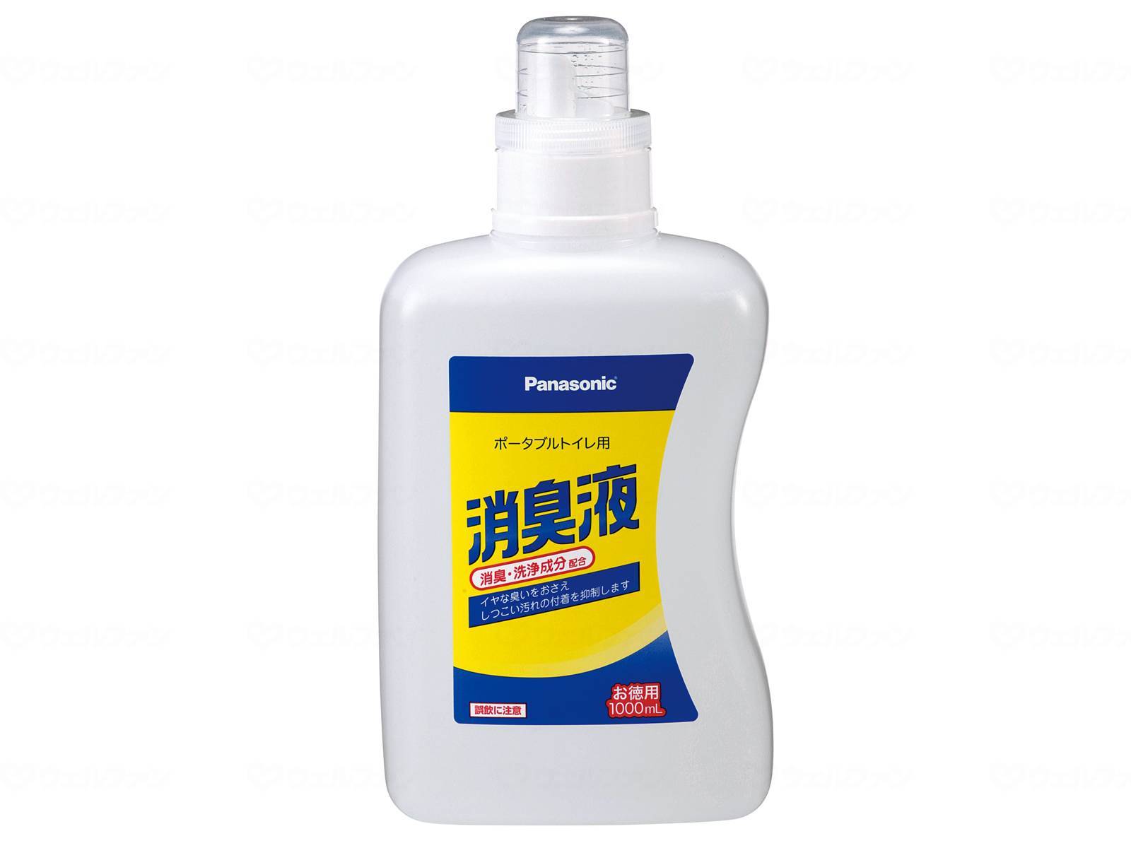 特長 洗浄剤配合 イヤな臭いをおさえ、しつこい汚れの付着を抑制します。 サッ、サッ、さわやか・・・ コメント ○水を入れたバケツに入れ、溶かすだけで悪臭を分解。 ○消臭成分が悪臭を抑え、洗浄成分がしつこい汚れを抑制します。 ○液体タイプなので水に混ざりやすく、簡単に使用できます。 ○無色タイプなので尿、便の色を確認できます。 材質・原材料 ＜主成分＞ 植物抽出物、非イオン界面活性剤、クエン酸、香料 形状 液状 規格詳細 約50回分 1回20mL 容器・包装形態 プラスティック製容器包装ケースは／6本特長 洗浄剤配合 イヤな臭いをおさえ、しつこい汚れの付着を抑制します。 サッ、サッ、さわやか・・・ コメント ○水を入れたバケツに入れ、溶かすだけで悪臭を分解。 ○消臭成分が悪臭を抑え、洗浄成分がしつこい汚れを抑制します。 ○液体タイプなので水に混ざりやすく、簡単に使用できます。 ○無色タイプなので尿、便の色を確認できます。 材質・原材料 ＜主成分＞ 植物抽出物、非イオン界面活性剤、クエン酸、香料 形状 液状 規格詳細 約50回分 1回20mL 容器・包装形態 プラスティック製容器包装ケースは／6本