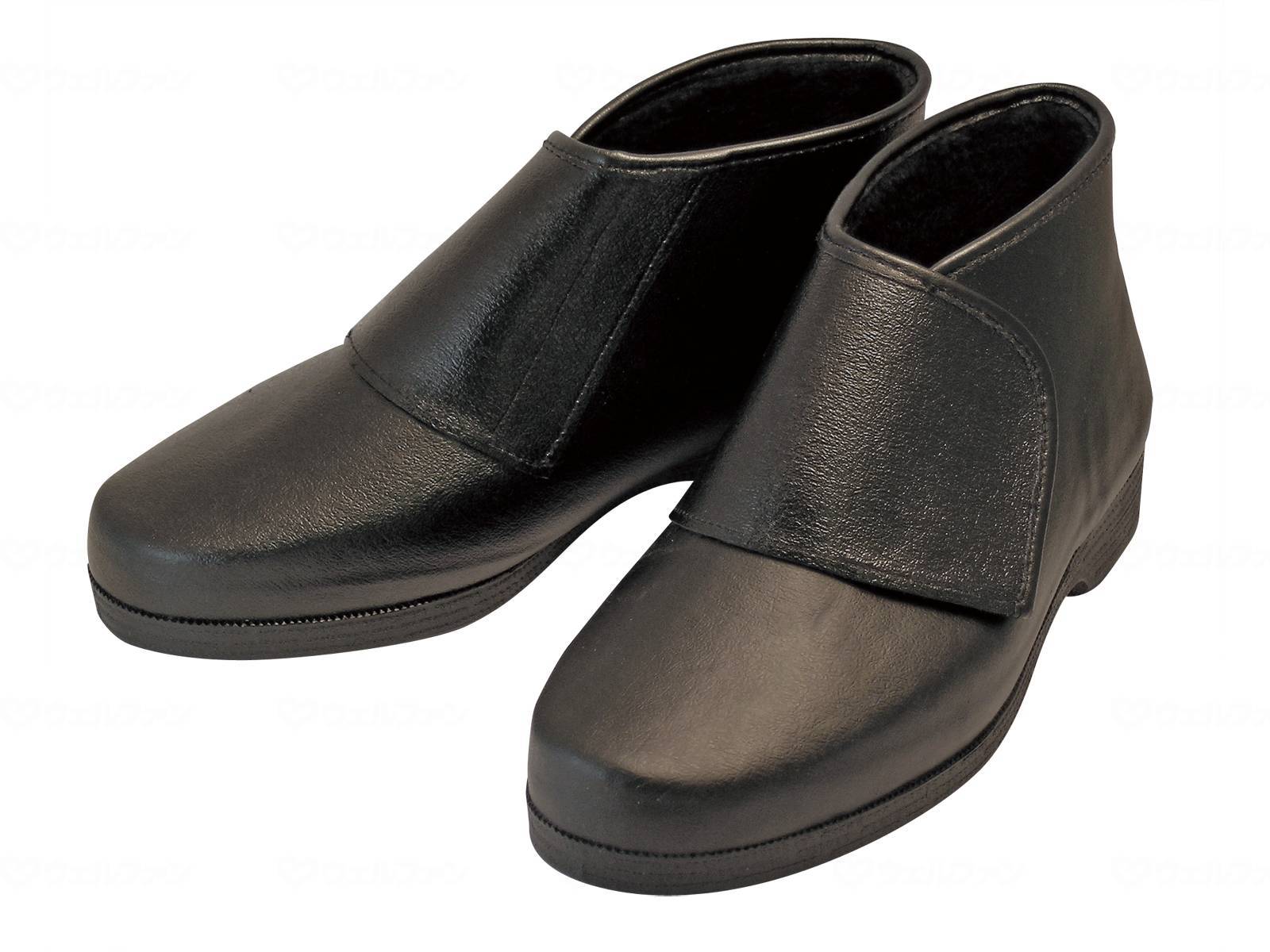 ウェルファン雪道さん　紳士用　スパイク付 ブラック 24.0