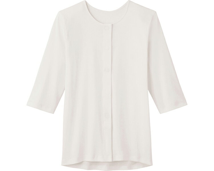 7分袖ワンタッチインナー　婦人用 / HW0434　LL　ホワイト 1枚