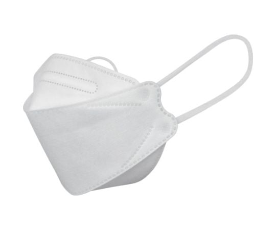 耳紐はソフトな平紐ウレタン（幅6mm）を採用し、耳への負担を軽減します。 立体形状で口元空間ができ、息がしやすいです。 ワイヤー入り樹脂製ノーズピースが鼻の形に合うよう加工しています。 PM2.5、微粒子、風邪対策。 飛沫・飛散防止に。 サイズ：フリー 縦(mm)：80 横(mm)：205 色：ホワイト 構造：4層 PFE(微粒子ろ過効率)：99%以上 BFE(細菌ろ過効率)：99%以上 VFE(ウィルス飛沫ろ過効率)：99%以上 タイプ：耳掛け 個包装(1枚単位) 耳掛けタイプ 材質／仕上：マスク本体／ポリプロピレン（PP）不織布、ノーズピース／ポリエチレン（PE）、金属ワイヤー、耳紐／ポリウレタン（PU） 原産国：中国 コード番号：407-1071耳紐はソフトな平紐ウレタン（幅6mm）を採用し、耳への負担を軽減します。 立体形状で口元空間ができ、息がしやすいです。 ワイヤー入り樹脂製ノーズピースが鼻の形に合うよう加工しています。 PM2.5、微粒子、風邪対策。 飛沫・飛散防止に。 サイズ：フリー 縦(mm)：80 横(mm)：205 色：ホワイト 構造：4層 PFE(微粒子ろ過効率)：99%以上 BFE(細菌ろ過効率)：99%以上 VFE(ウィルス飛沫ろ過効率)：99%以上 タイプ：耳掛け 個包装(1枚単位) 耳掛けタイプ 材質／仕上：マスク本体／ポリプロピレン（PP）不織布、ノーズピース／ポリエチレン（PE）、金属ワイヤー、耳紐／ポリウレタン（PU） 原産国：中国 コード番号：407-1071