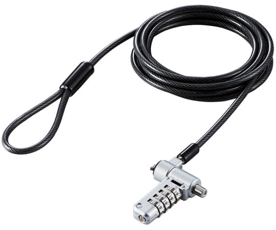 セキュリティワイヤーロック　ダイヤルシリンダー錠　マルチ用　ESL-404 1個