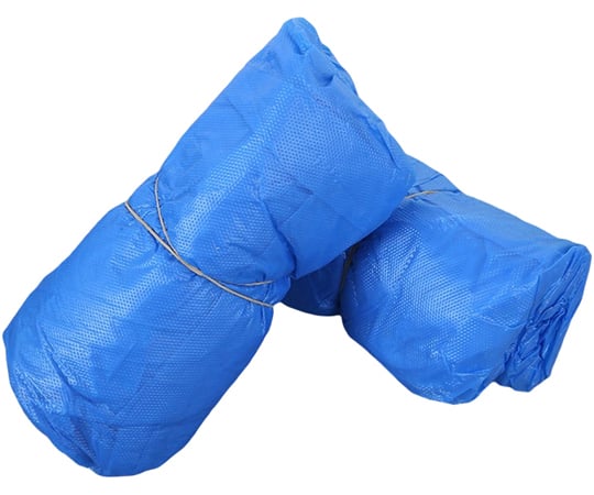 【SS限定 38万商品以上10%OFF】 防水使い捨てシューズカバー 青 100枚入　J2497-BL 1袋(100枚入) 2