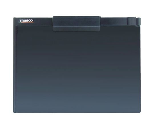 ペンホルダー付クリップボード(マグネット付) A4横 黒 TCBM-A4S-BK 1枚