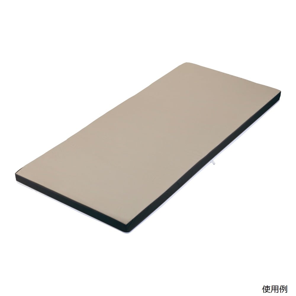 取手付き、かつファスナー仕様で、移動や交換も容易です。側面・底部は滑り止め加工です。 サイズ（mm）：1890×910×80 色：ベージュ 材質：ナイロン 耐熱温度：約50℃ 透湿防水カバー：ファスナー開封式、消毒用エタノール・次亜塩素酸ナ...