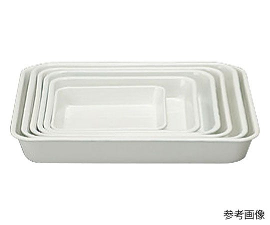 ホーローバット(全白) 18取 1個