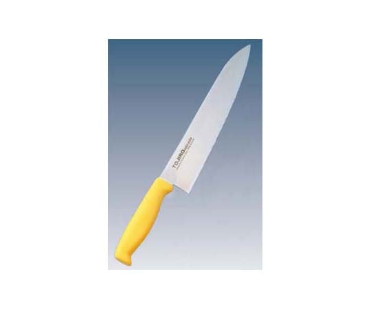 トウジロウ　カラー庖丁　牛刀　18cm　F-145Y　黄　7587520 1個