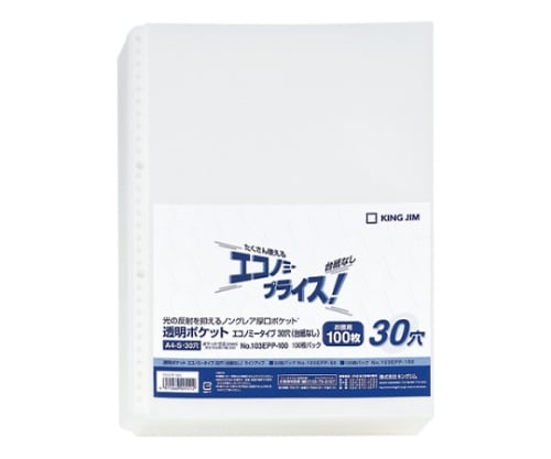 透明ポケット エコノミータイプ 103EPP-100 1パック