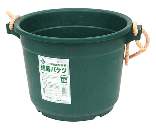 緑長 強靱バケツ 10l グリーン 10L 10カタ グリーン 1個