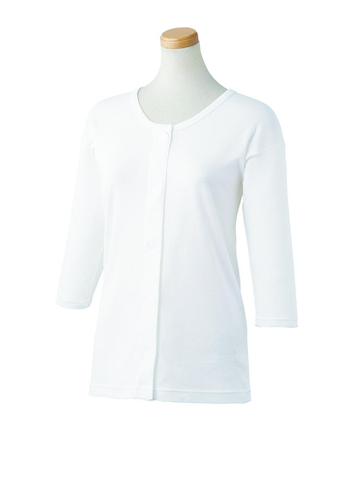 ウィズエール ワンタッチ肌着 八分袖 紳士 L039-122110-00