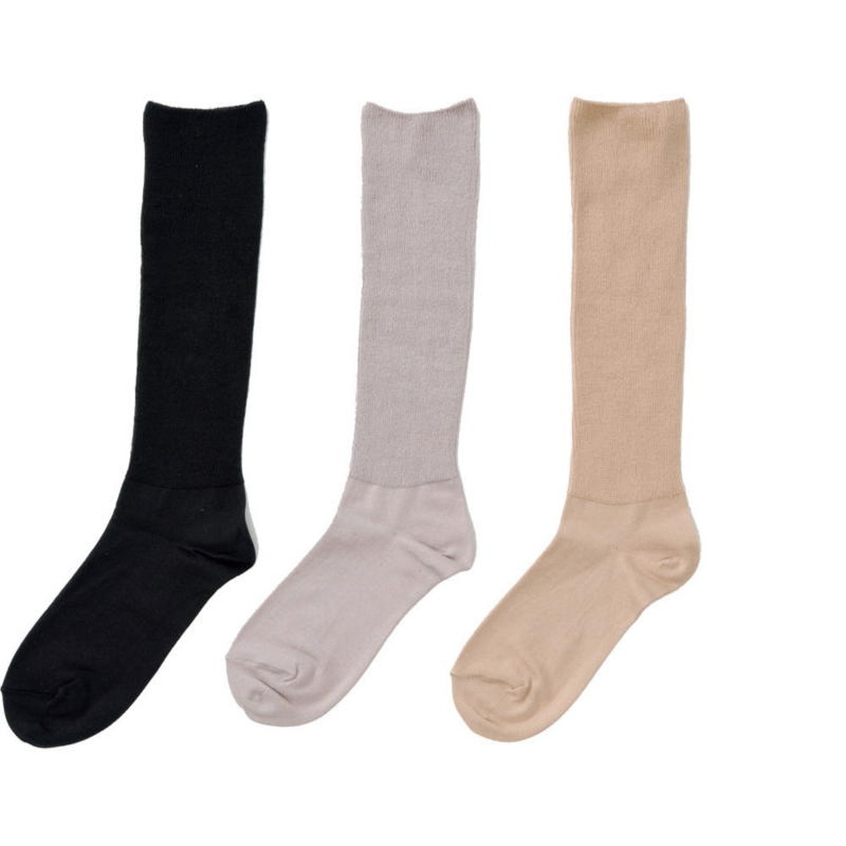 婦人ふくらはぎ楽らくハイソックス 夏 ブラック 03623960