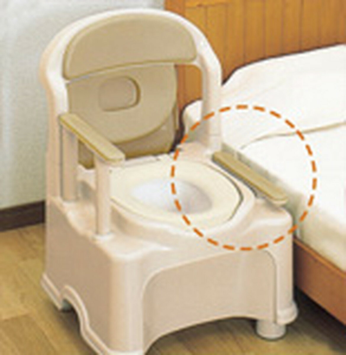 ポータブルトイレGR-1 標準タイプ ブラウン94187