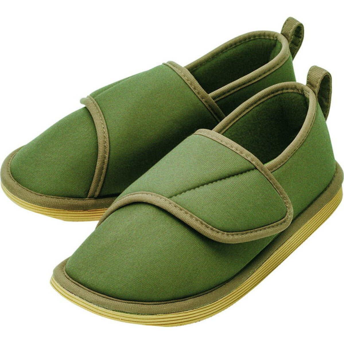 転倒予防シューズつま先つき L うぐいす91284