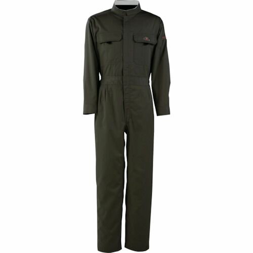  カジメイク　T／C長袖つなぎ服　ブラック　LL　1着 (660991LL)