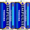 東芝 IMPULSE アルカリ乾電池単2形LR14H(2本入)シュリンクパック 1Pk (LR14H2KP)