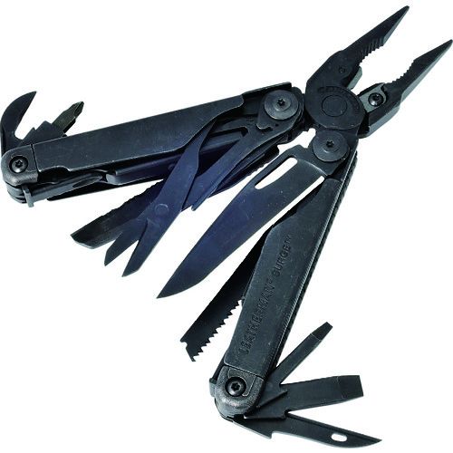 レザーマン マルチツール サージ ブラック ナイロンケース付き 全長115mm 1個 (SURBKNM)