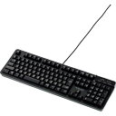 ELECOM USBハブ付有線プレミアムメンブレンキーボード メカニカルライク USB(2.0)2ポート ブラック 1個 (TKFCM094HBK)