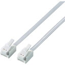 ELECOM 爪折れ防止モジュラーケーブル 10m ホワイト 1本 (MJT10WH)(2)