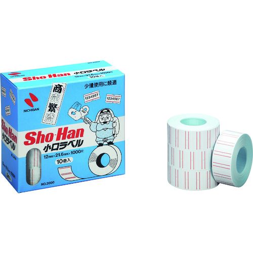 特長:●小売店様の少量ご使用に際してお求めやすい製品を企画したもので、価格表示に最適のラベルです。●はく離可能タイプで特に使用後はがす必要のある場合に便利です。●側面のベタつきもなく経時変化も少なくご利用頂けます。 仕様2:●基材：上質紙●粘着剤：アクリル系●はく離紙：片面離型処理紙●1巻＝12mm×21.6mm×1000片●食品衛生法に基づく厚生省公示第370号試験及び厚生省第34号試験に適合特長:●小売店様の少量ご使用に際してお求めやすい製品を企画したもので、価格表示に最適のラベルです。●はく離可能タイプで特に使用後はがす必要のある場合に便利です。●側面のベタつきもなく経時変化も少なくご利用頂けます。 仕様2:●基材：上質紙●粘着剤：アクリル系●はく離紙：片面離型処理紙●1巻＝12mm×21.6mm×1000片●食品衛生法に基づく厚生省公示第370号試験及び厚生省第34号試験に適合