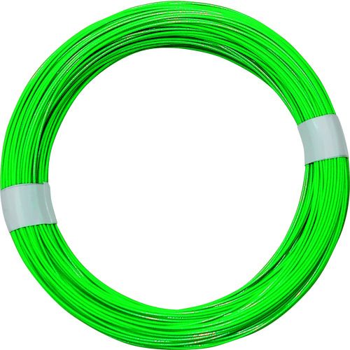 WAKI　カラーワイヤー　緑　番手18　線径1．1〜1．2mm　長さ65m　1巻 (IW353)