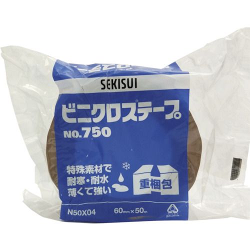 特長:●ベースに特殊ラミネートクロスを採用。しなやかで強く、作業性や梱包性能も一段とアップしています。 用途:●ダンボールケース(重量)の封緘に。 仕様:●幅(mm)：60●長さ(m)：50●厚さ(mm)：0.155 仕様2:●基材：ポリエステル●テープ厚み：0.155mm●粘着剤：ゴム系粘着剤●粘着力：2.30N/10mm(235g/10mm)特長:●ベースに特殊ラミネートクロスを採用。しなやかで強く、作業性や梱包性能も一段とアップしています。 用途:●ダンボールケース(重量)の封緘に。 仕様:●幅(mm)：60●長さ(m)：50●厚さ(mm)：0.155 仕様2:●基材：ポリエステル●テープ厚み：0.155mm●粘着剤：ゴム系粘着剤●粘着力：2.30N/10mm(235g/10mm)