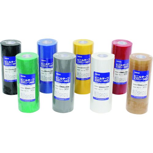 積水　エスロンテープ＃360　50×20　赤　1巻 (V360R5N)(3.0)