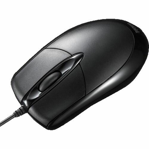 SANWA 有線光学式マウス 1個 (MA130HUBK)