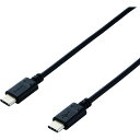 ELECOM スマホ・タブレット用USBケーブル USB(C−C) Power Delivery対応 1.0m ブラック 1本 (MPACC10PNBK)(2)