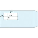 ヒサゴ　窓つき封筒　A4三ツ折用（長6）／アクア 1PK