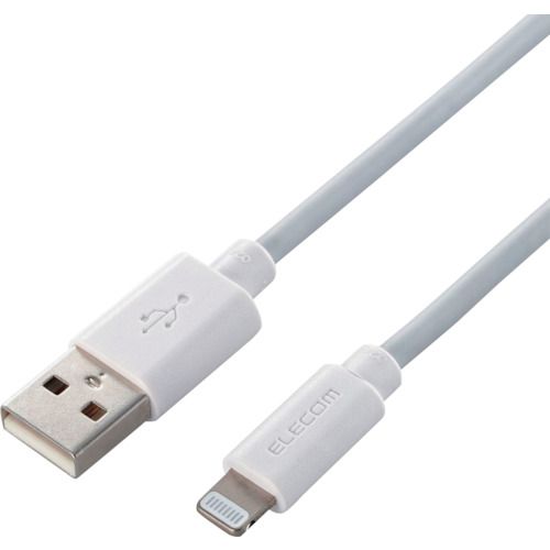 ELECOM　Lightningケーブル　スタンダード　1．5m　ホワイト　1本 (MPAUAL15WH)